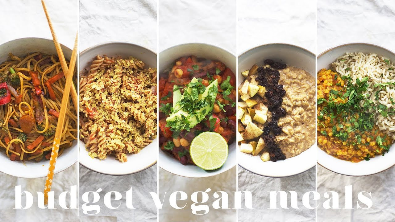 Budget Vegetarian Recipes
 5 VEGAN MEALS UNDER £1 $1 50