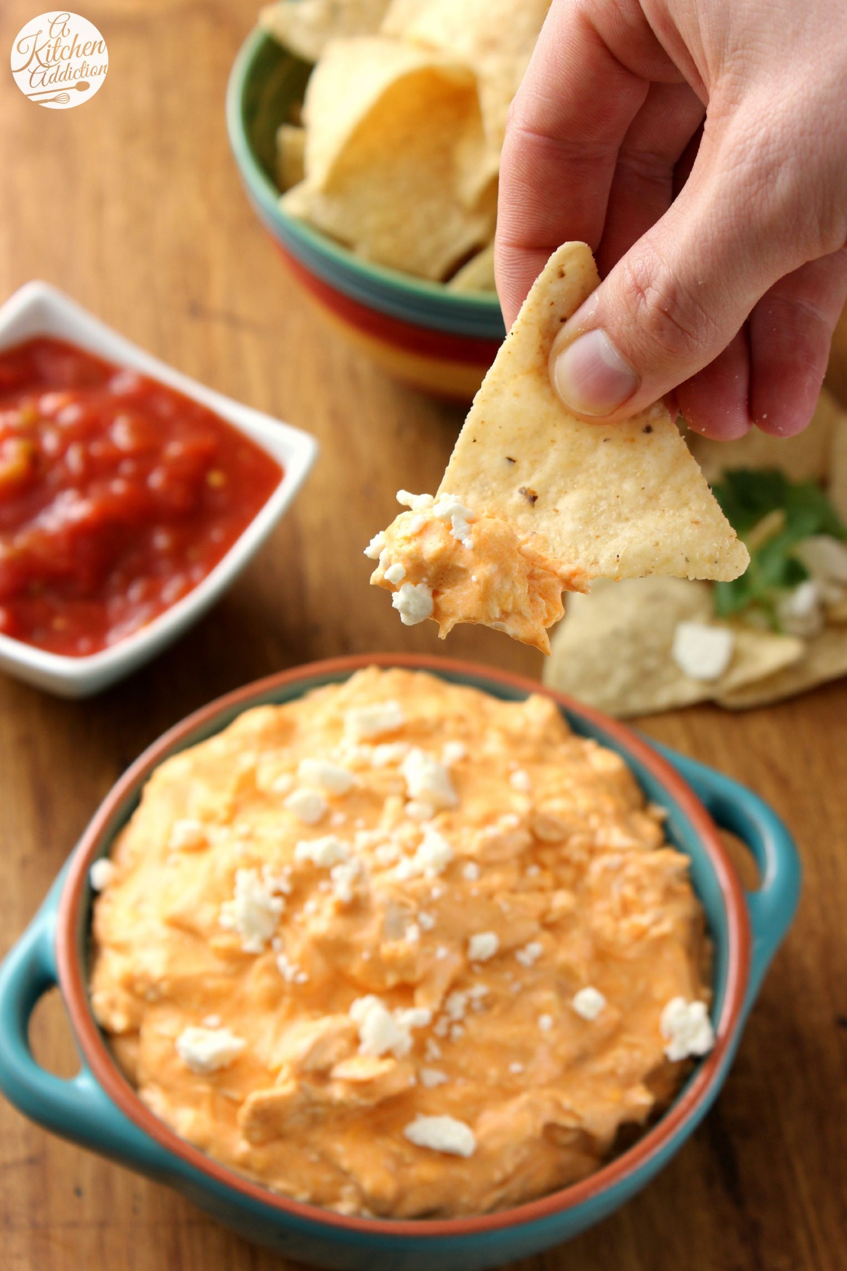 Buffalo Chicken Dip Crock Pot Recipes
 Crock Pot Buffalo Chicken Dip A Kitchen Addiction