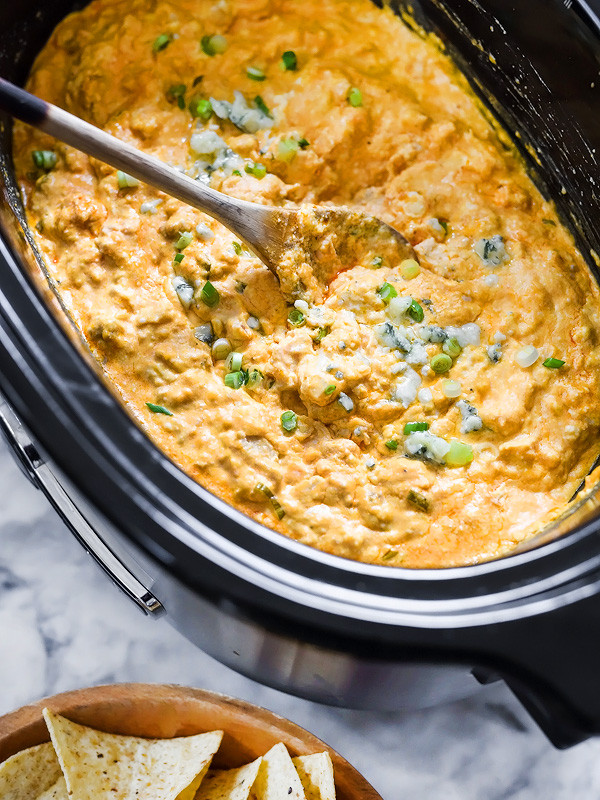 Buffalo Chicken Dip Slow Cooker Recipes
 Slow Cooker Buffalo Chicken Cheese Dip foo crush