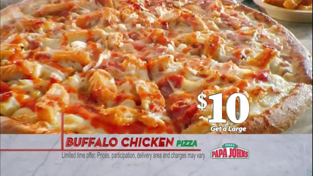 Buffalo Chicken Pizza Papa Johns
 Papa John s TV mercial for Buffalo Chicken Pizza iSpot