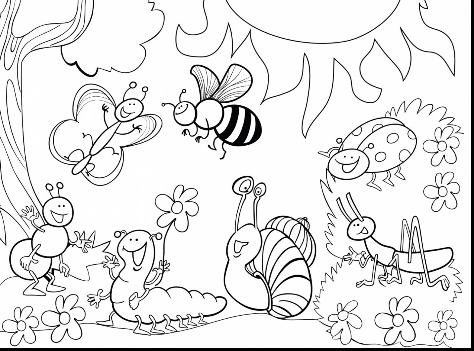 Bug Coloring Pages For Kids
 Insect Coloring Page Impressive Printable Insect Coloring