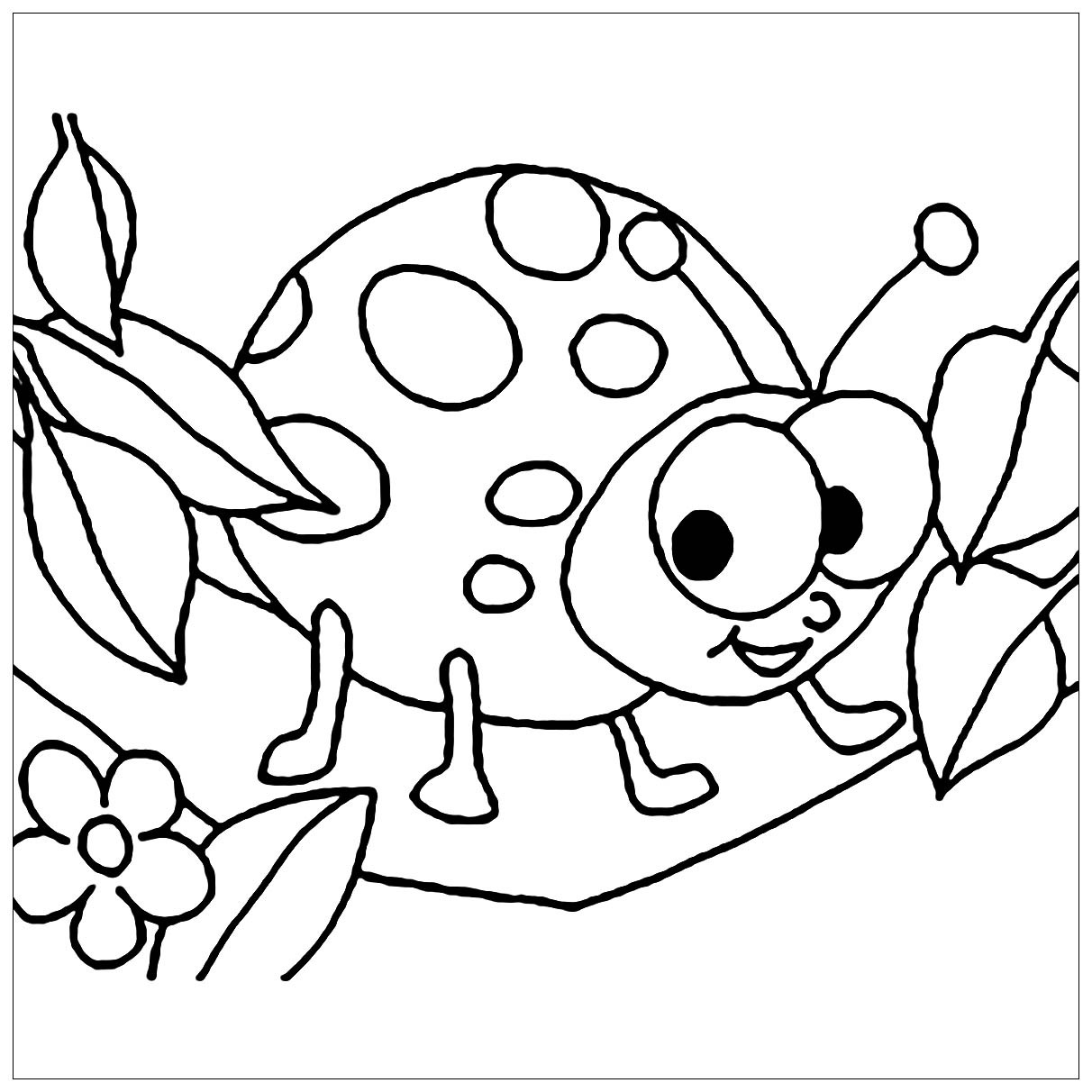 Bug Coloring Pages For Kids
 Insects for kids Insects Kids Coloring Pages