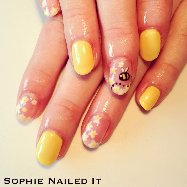 Bumble Bee Nail Art
 Bumble bee nail art Hair Makeup & Nails