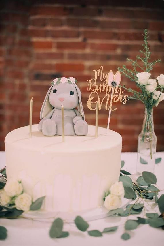 Bunny Birthday Cake
 Bunny BirthdayBunnyMy bunny is one bunny cake topper bunny