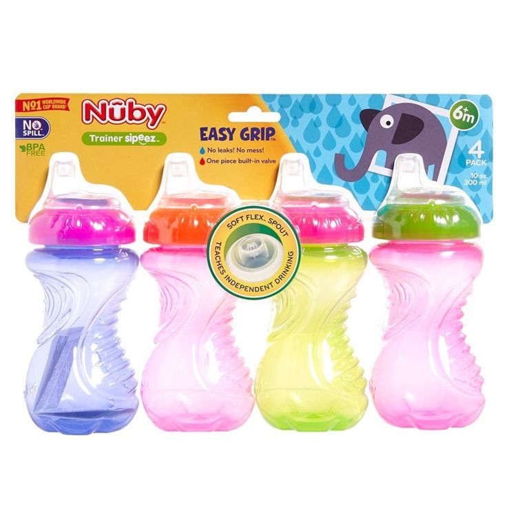 Burlington Baby Registry Gift Bag
 4pk No Spill Soft Spout Sippy Cups