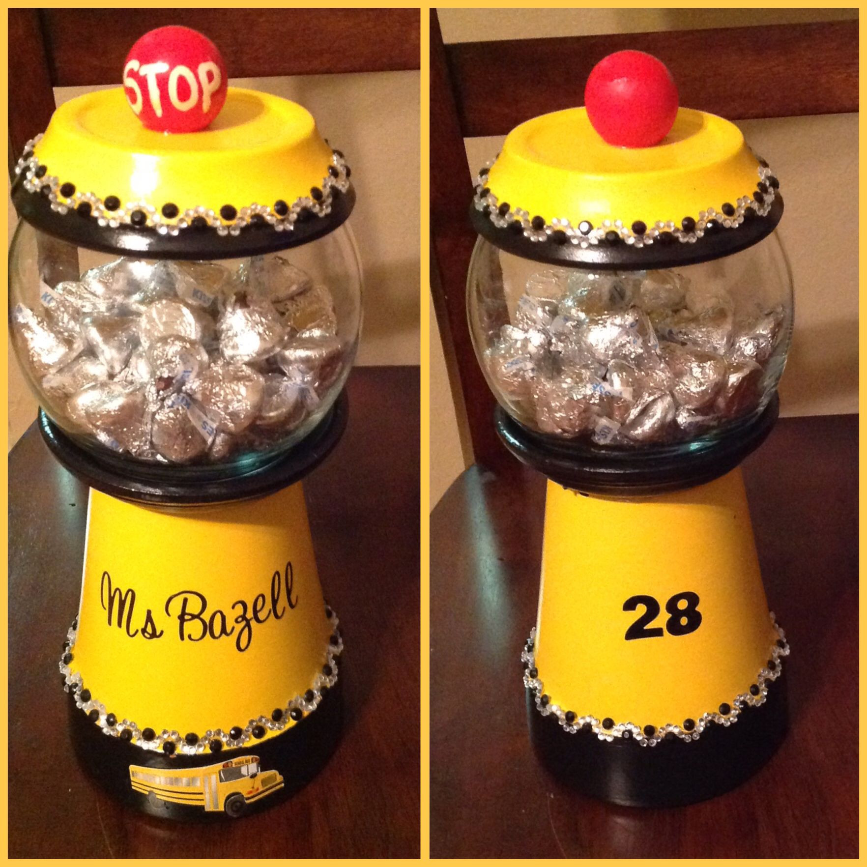 Bus Driver Christmas Gift Ideas
 School bus driver candy jar gum ball t idea