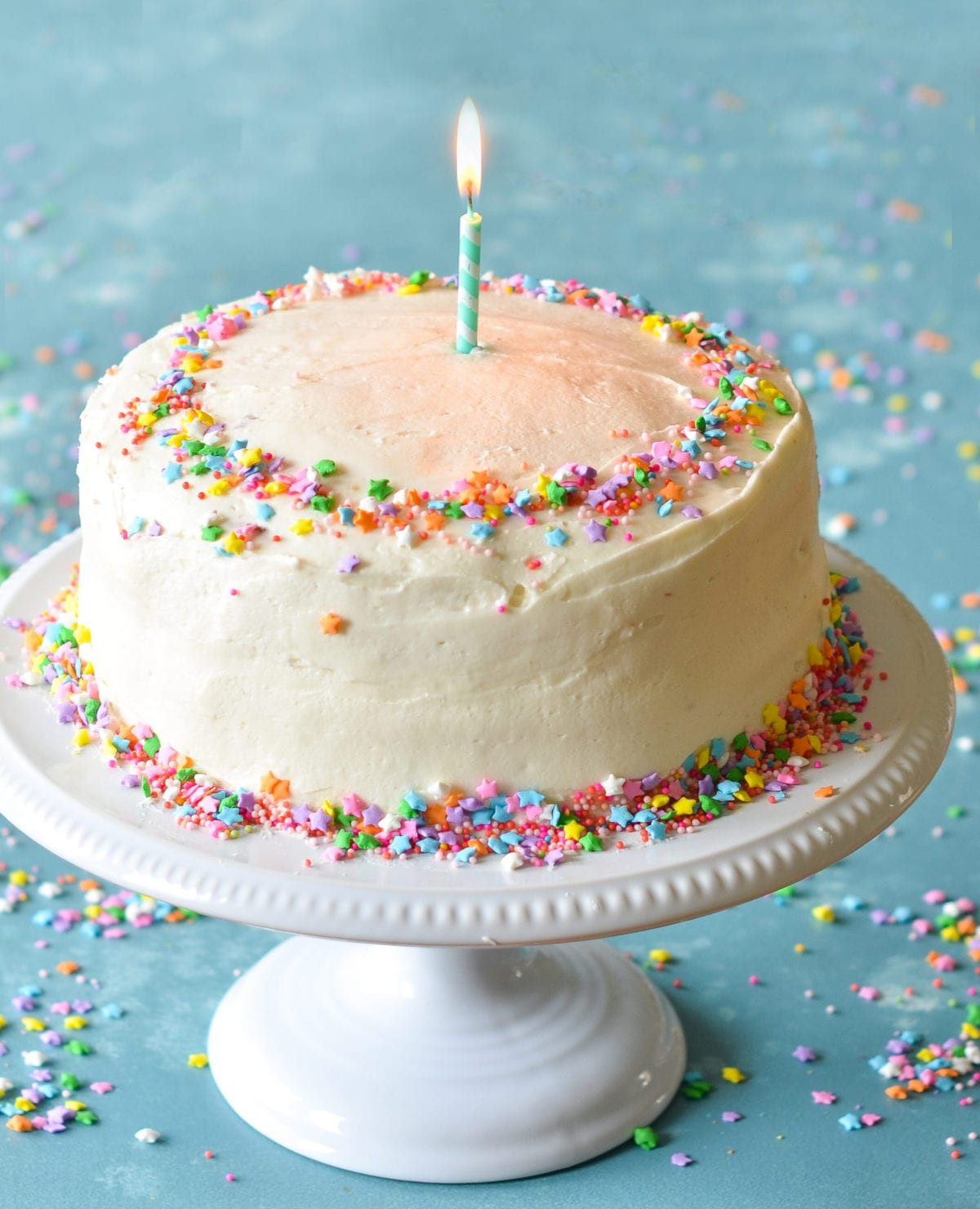 Buttercream Birthday Cakes
 Vanilla Birthday Cake with Old Fashioned Vanilla