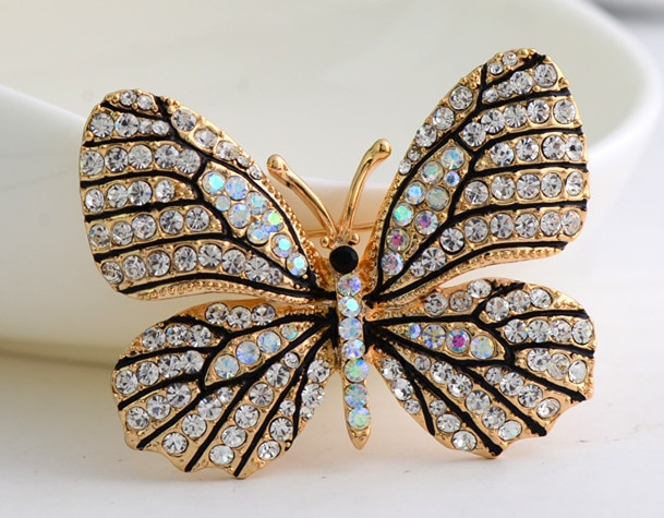 Butterfly Brooches
 Aliexpress Buy High Quality Fashionable Rhinestone