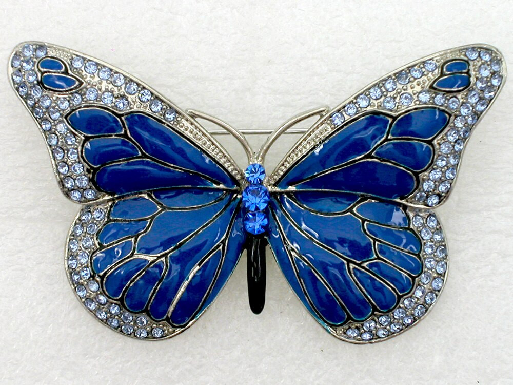 Butterfly Brooches
 Butterfly brooches pins Gorgeous Blue Rhinestone