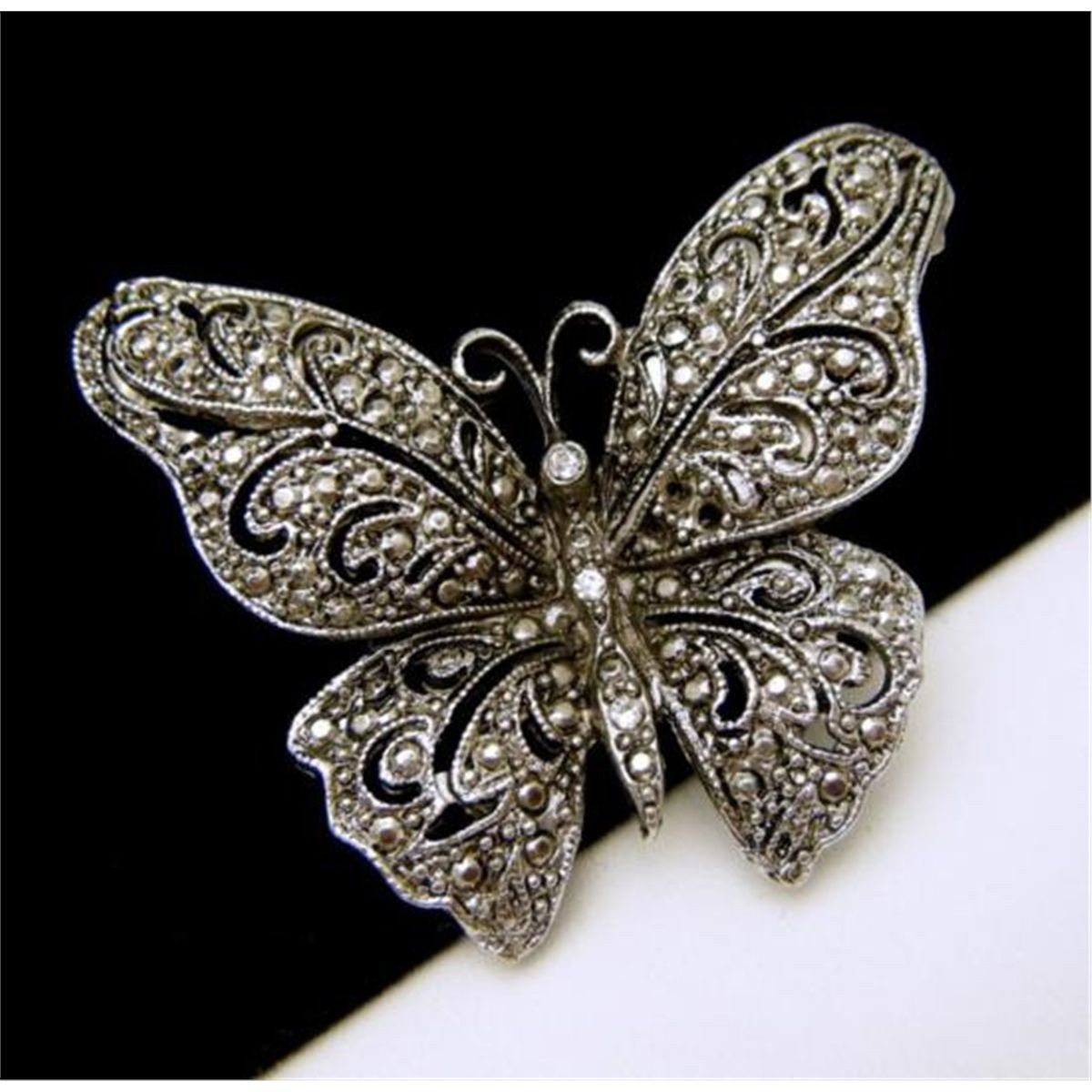 Butterfly Brooches
 Vintage Ornate Butterfly Brooch