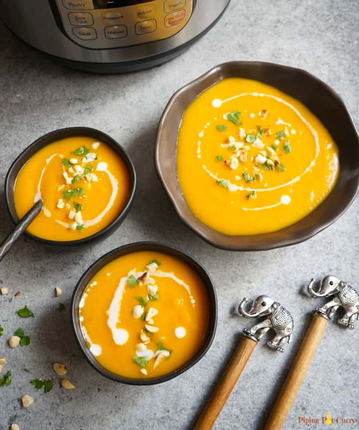 Butternut Squash Soup Instant Pot
 Thai Curried Butternut Squash Soup Instant Pot Piping