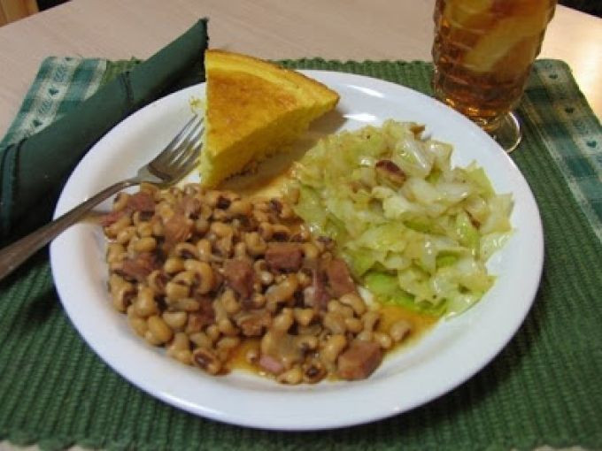 Cabbage New Years
 Happy new year black eyed peas & fried cabbage for luck