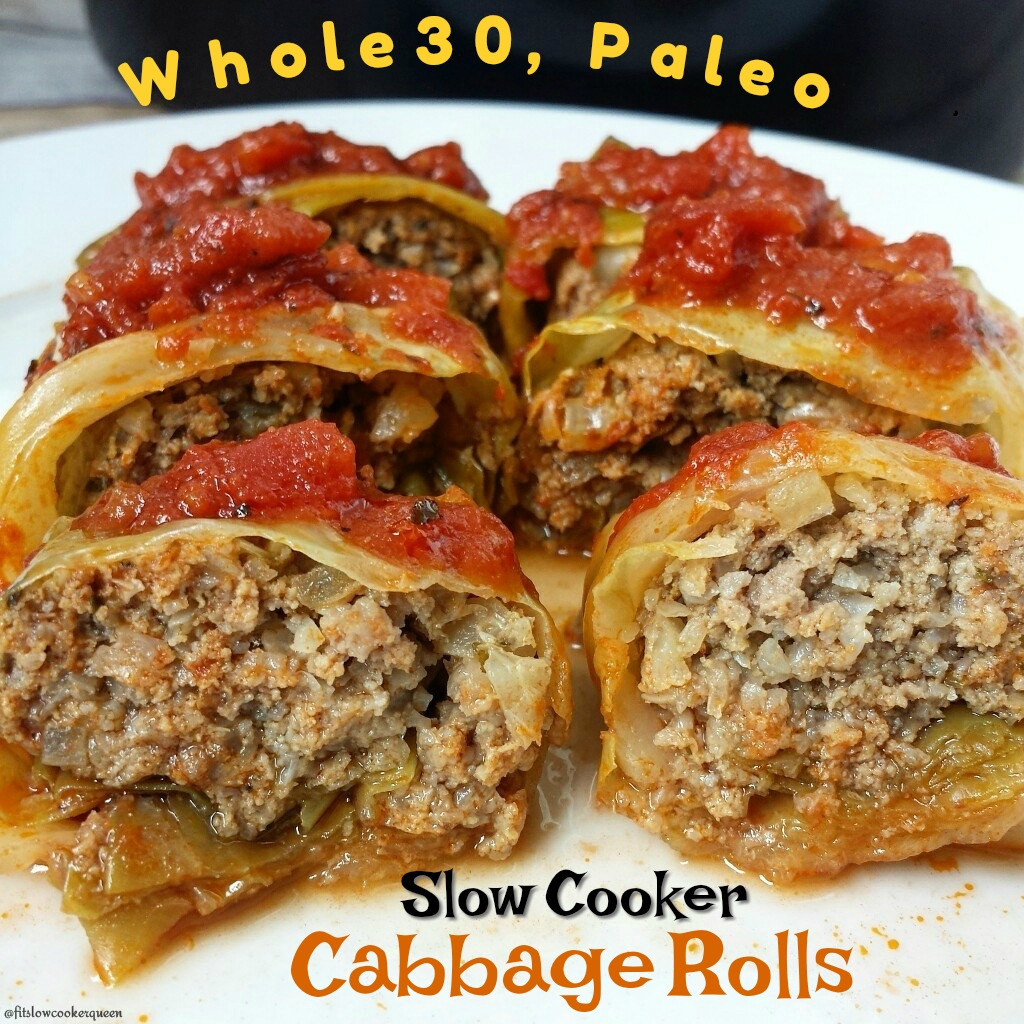 Cabbage Rolls Slow Cooker
 Slow Cooker Paleo Cabbage Rolls Low Carb Whole30 Fit