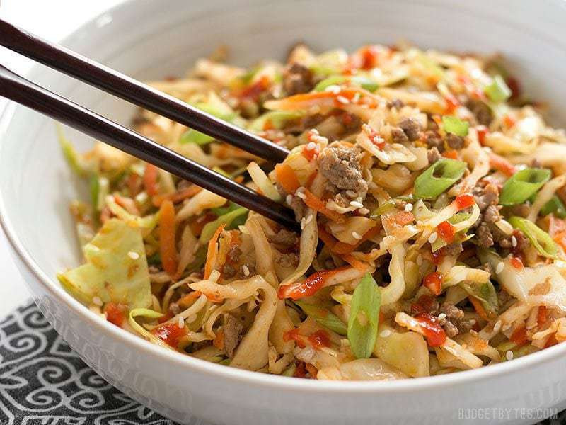 Cabbage Stir Fry
 Beef and Cabbage Stir Fry with VIDEO Bud Bytes