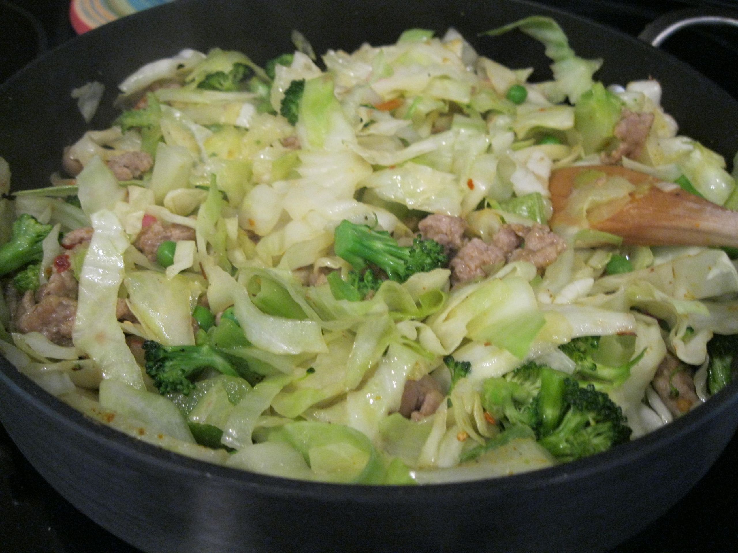 Cabbage Stir Fry
 Oriental Pork and Cabbage Stir Fry