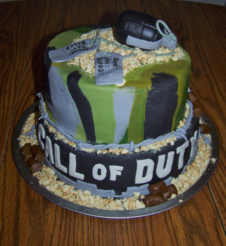 Call Of Duty Birthday Cake
 62 best Call Duty Birthday Cake s images on Pinterest