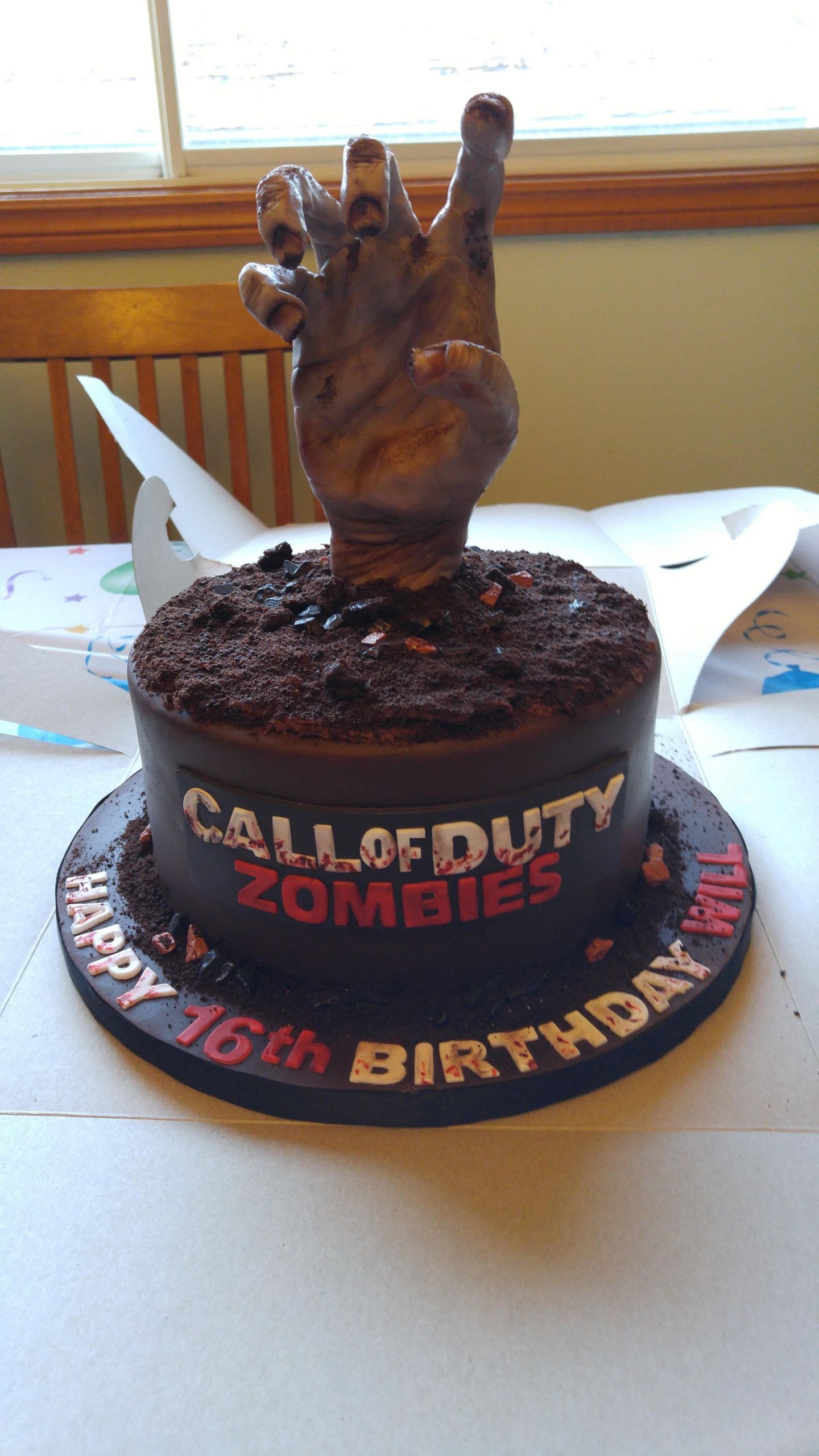 Call Of Duty Birthday Cake
 A Call Duty Zombies cake made for my birthday last year