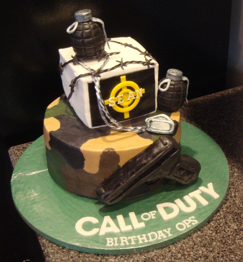 Call Of Duty Birthday Cake
 call of duty cakes