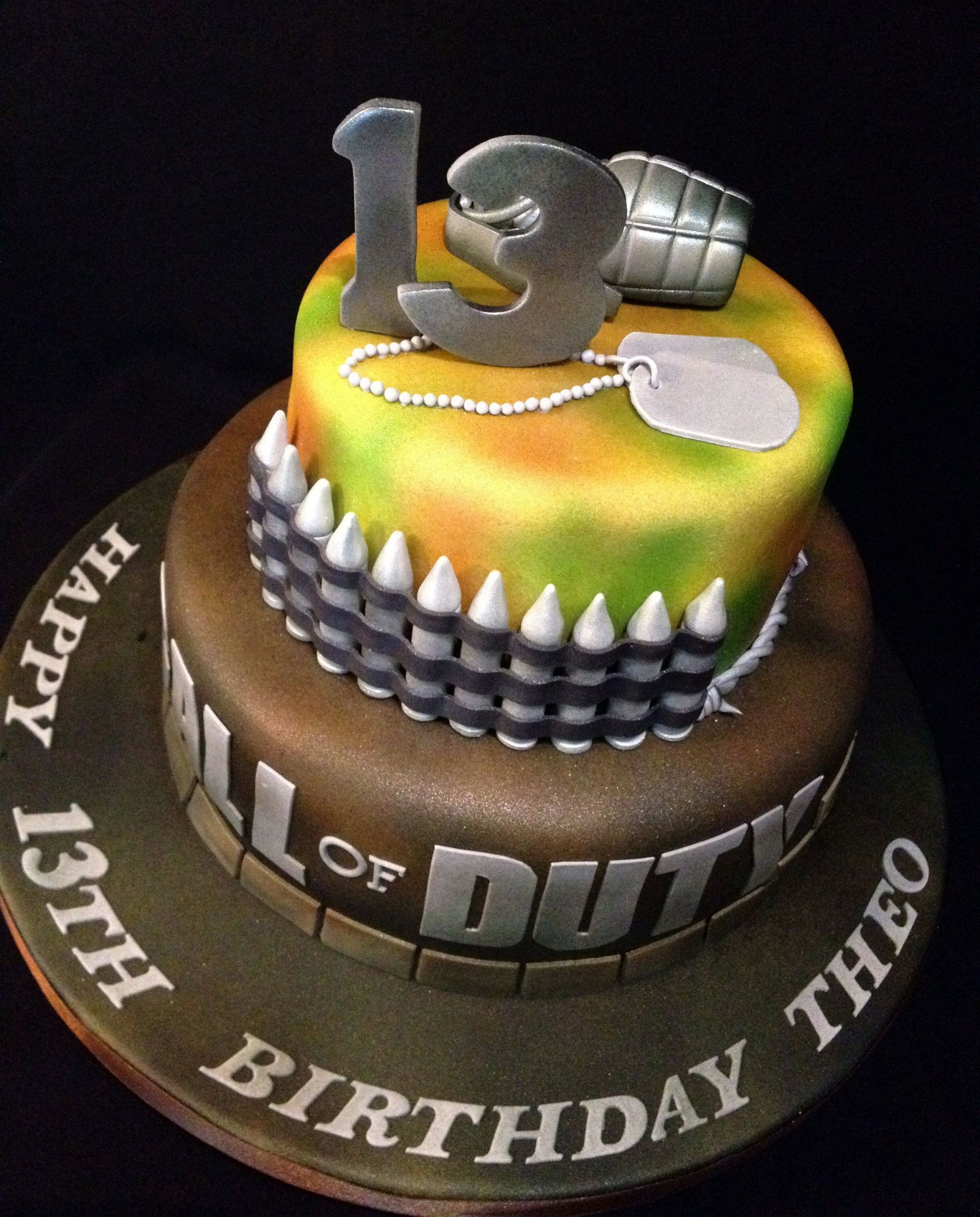 Call Of Duty Birthday Cake
 COD Call of Duty Cake