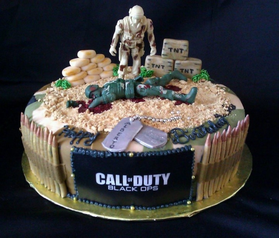 Call Of Duty Birthday Cake
 Call Duty Cake CakeCentral