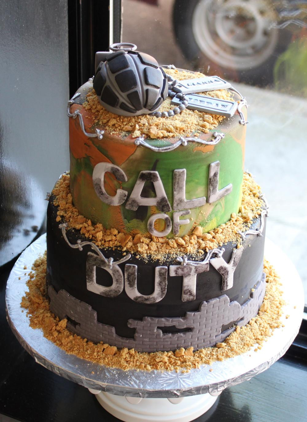 Call Of Duty Birthday Cake
 Call of Duty Groom s Cake