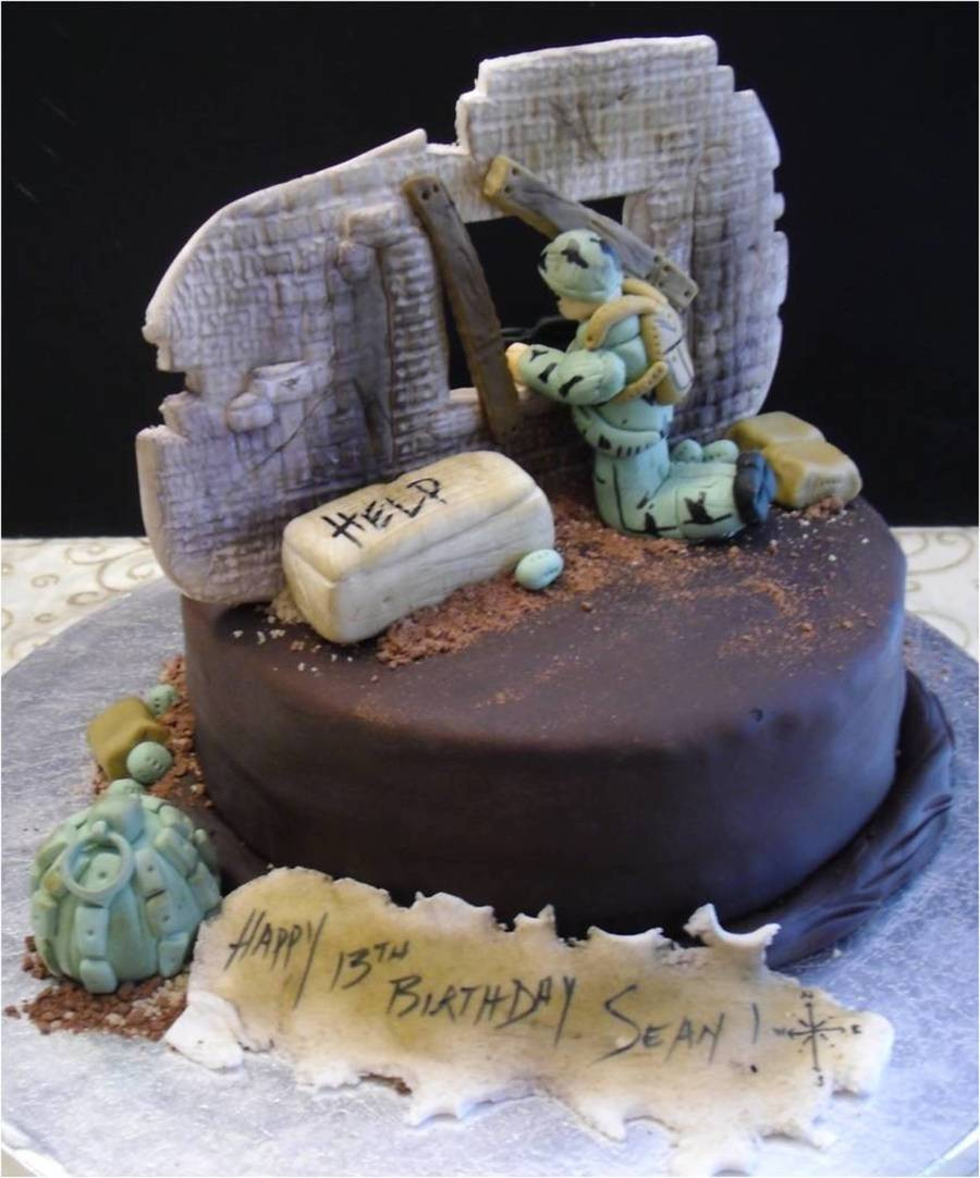 Call Of Duty Cake Recipe
 Call Duty Zombie Cake CakeCentral