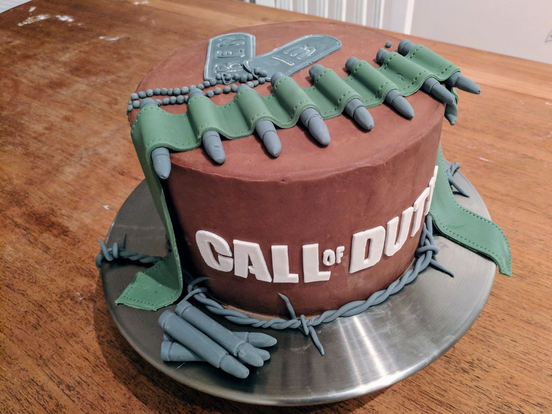 Call Of Duty Cake Recipe
 Call of duty cake for my 13 yr old
