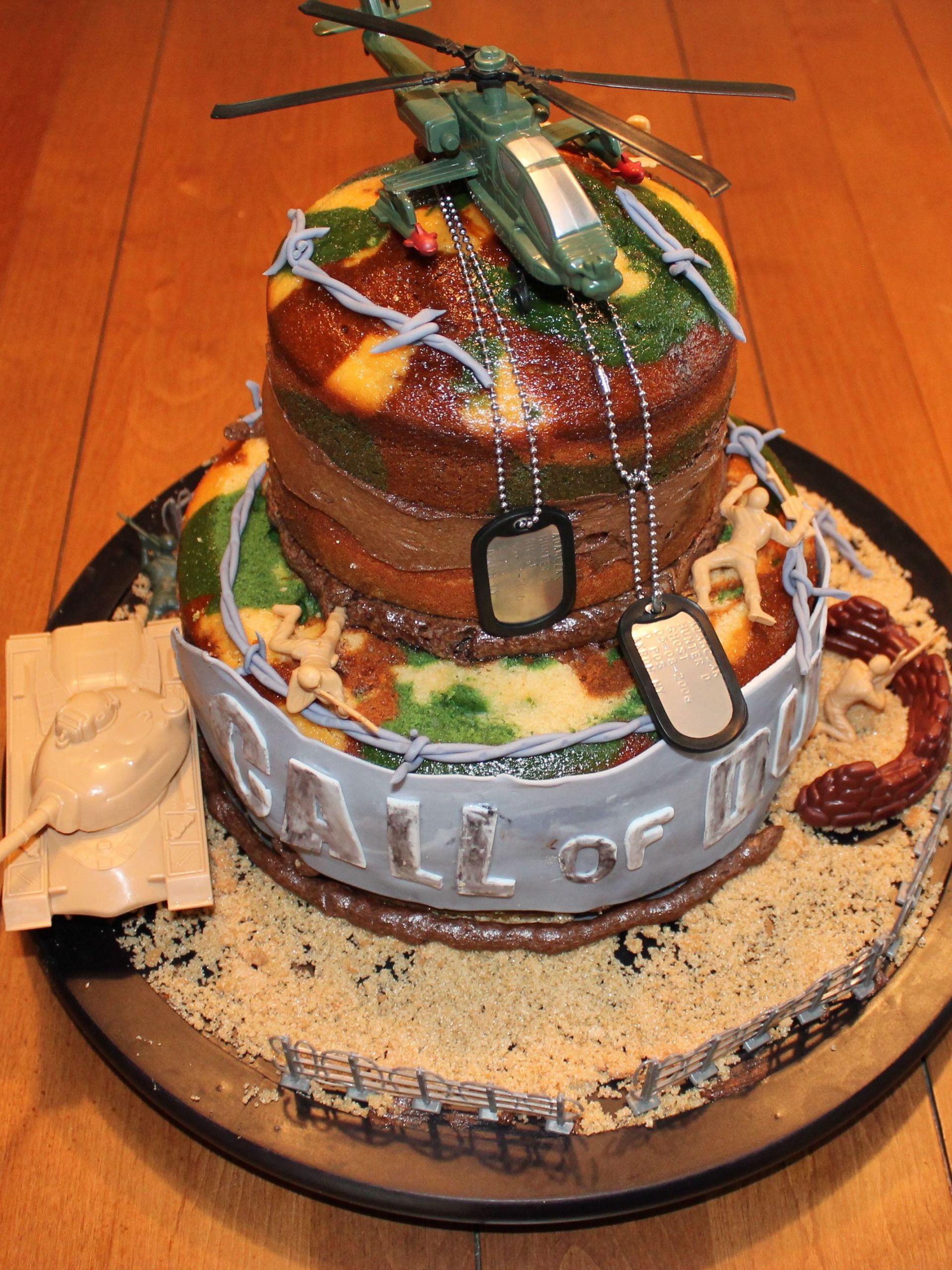 Call Of Duty Cake Recipe
 Call of Duty camouflage cake