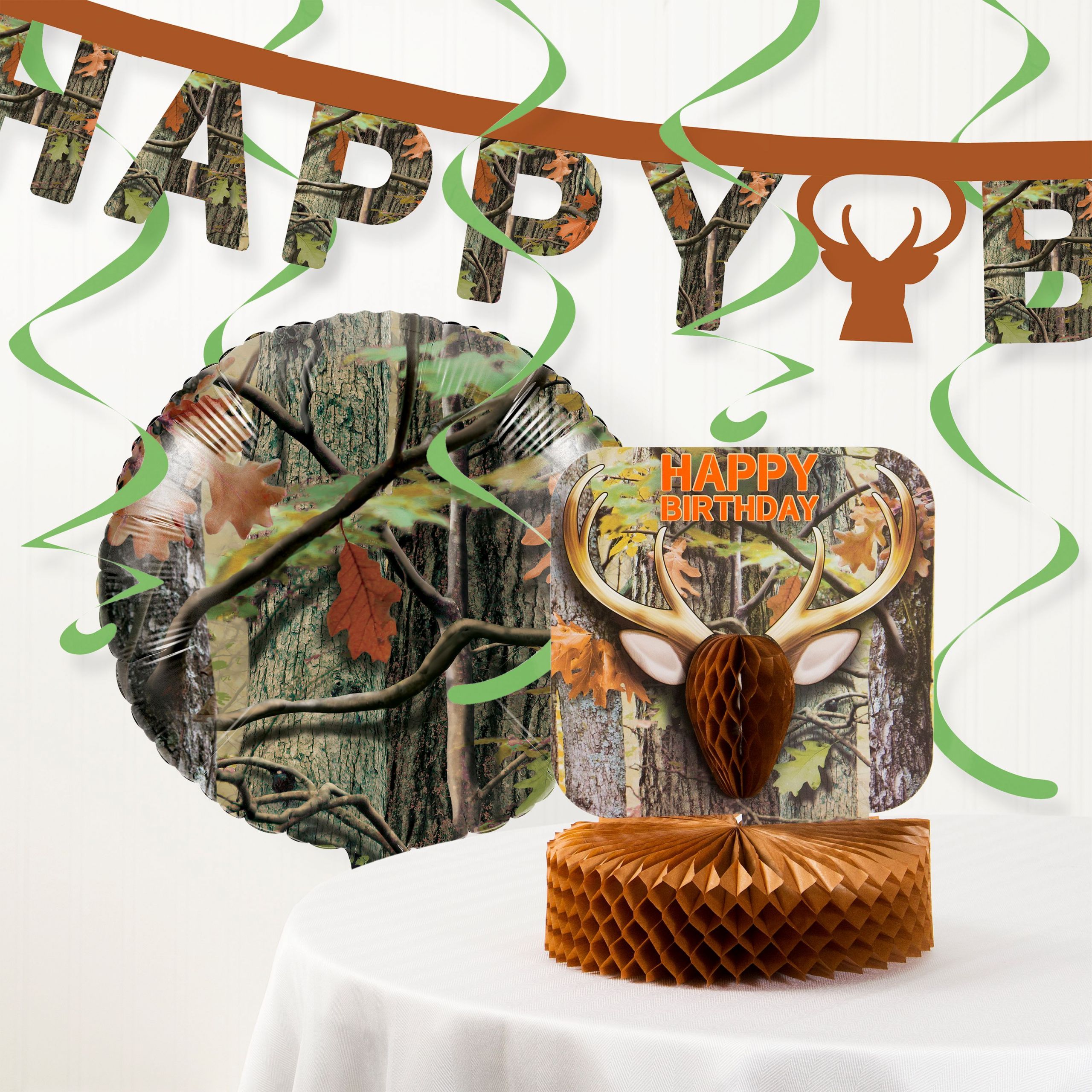 Camo Birthday Party Supplies
 Hunting Camo Party Decorations Kit Walmart