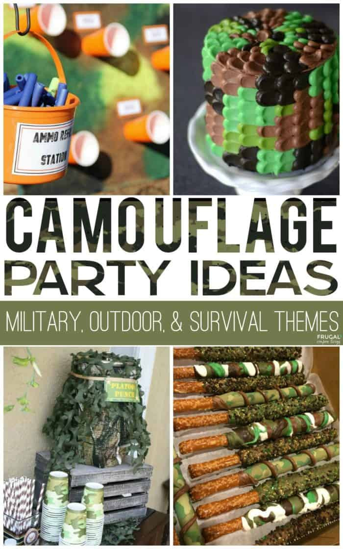 Camo Birthday Party Supplies
 Camouflage Camo Birthday Party Ideas