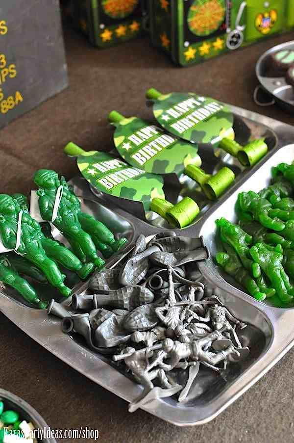 Camo Birthday Party Supplies
 Army Camouflage Themed Birthday Party Planning Ideas via