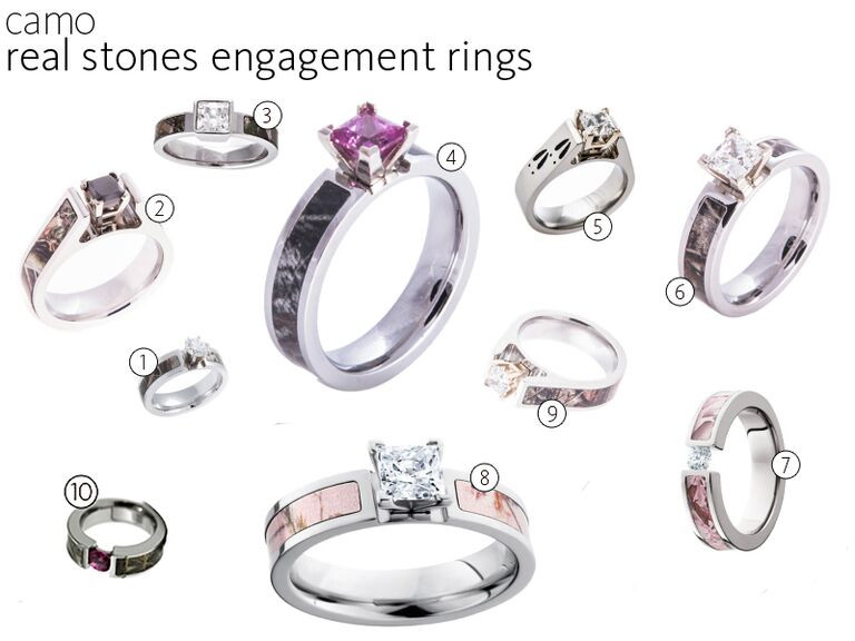 Camo Diamond Engagement Rings
 Camo Wedding Rings Camo Engagement Rings