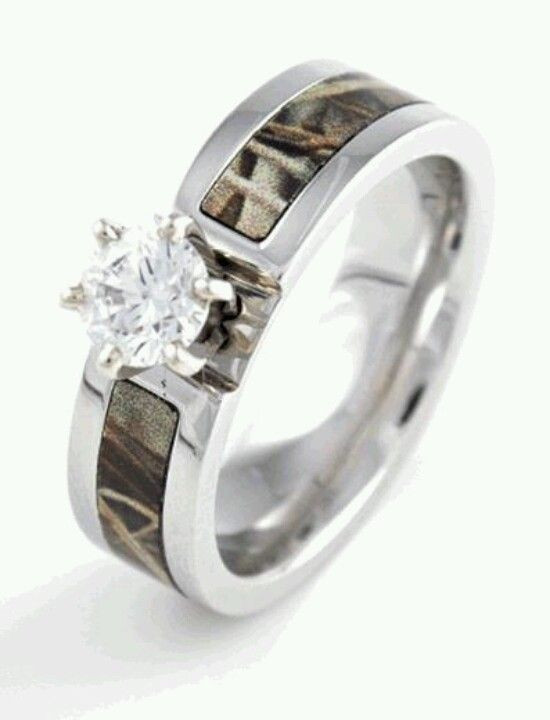 Camo Diamond Engagement Rings
 Diamond Realtree Max 4 Camo Ring