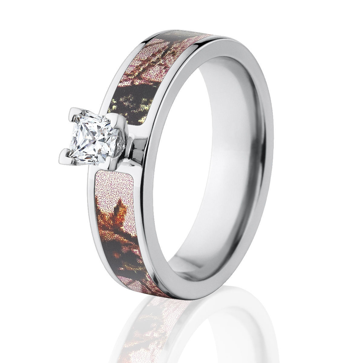 Camo Diamond Engagement Rings
 Pink Camo Diamond Engagement Rings Licensed Mossy Oak