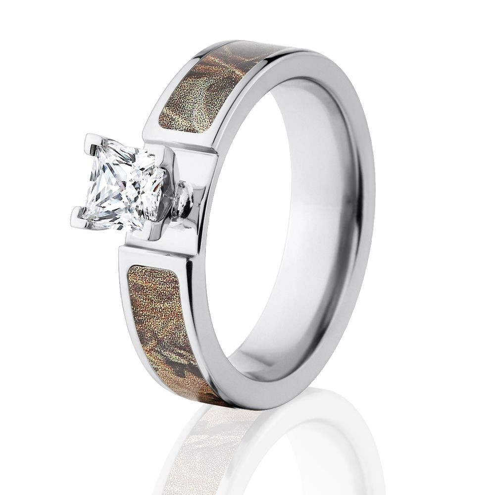 Camo Diamond Engagement Rings
 ficial Licensed RealTree Max 4 Engagement Bands 1CT CZ