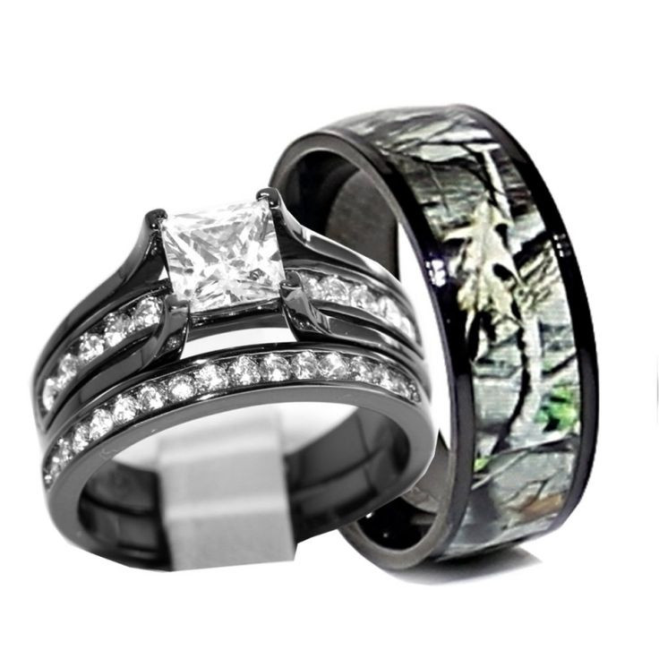 Camo Diamond Engagement Rings
 Camo Wedding Rings for Women with Diamond – Sang Maestro