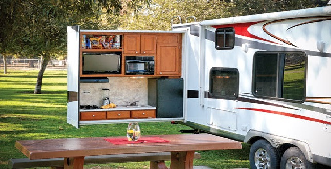 Camper With Outdoor Kitchen
 Lighting your outdoor RV kitchen Lynx has a light for