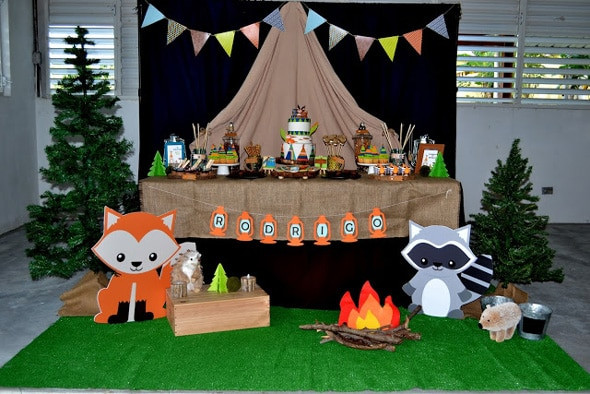 Camping Birthday Party Supplies
 27 Camping Birthday Party Ideas Pretty My Party