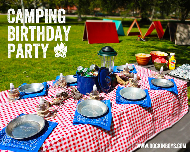 Camping Birthday Party Supplies
 Camping Birthday Party Overview Rockin Boys Club