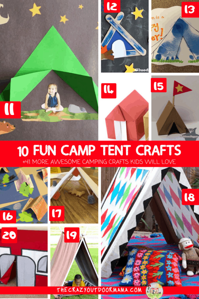 Camping Crafts For Preschoolers
 10 fun camping tent crafts for preschoolers and kids