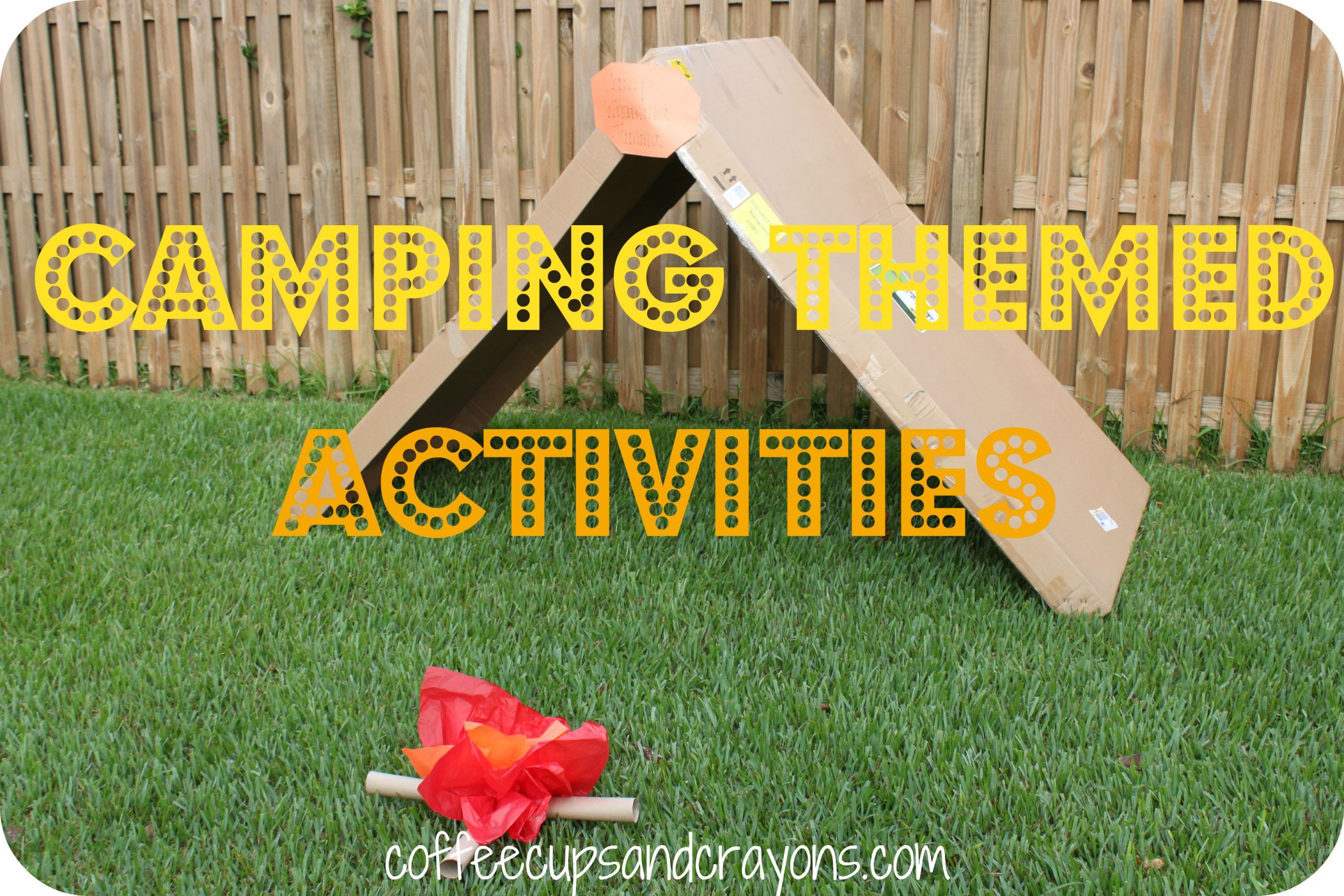 Camping Crafts For Preschoolers
 Camping Themed Kids Activities