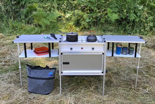 Camping Outdoor Kitchen
 TRAIL KITCHENS The Camp Kitchen with Integrated Stove
