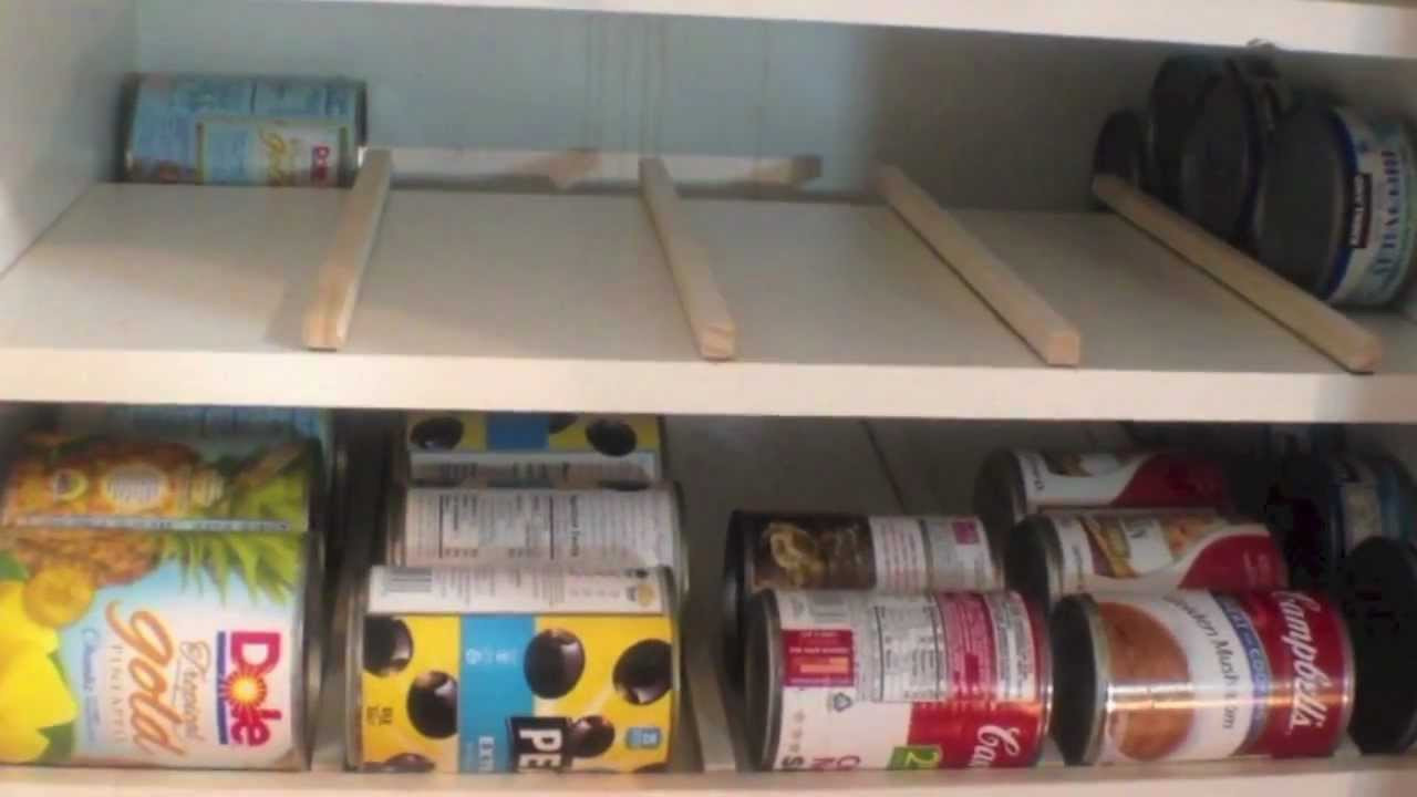 Can Organizer DIY
 Food Storage can rotation solution