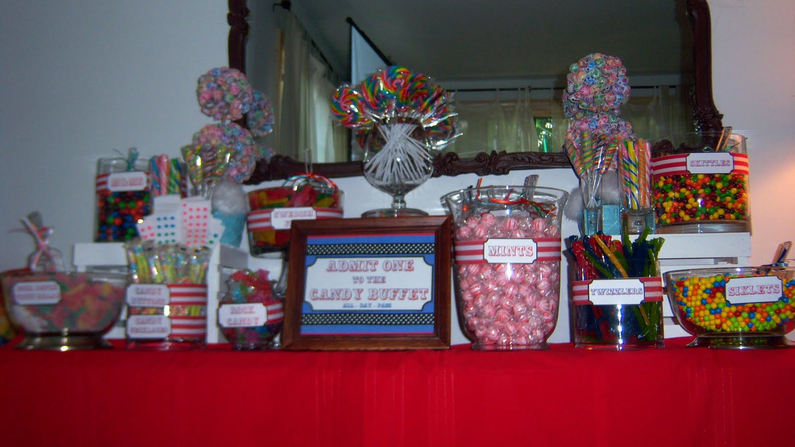 Candy Buffet Ideas For Graduation Party
 Party Simple Carnival Themed Graduation Party