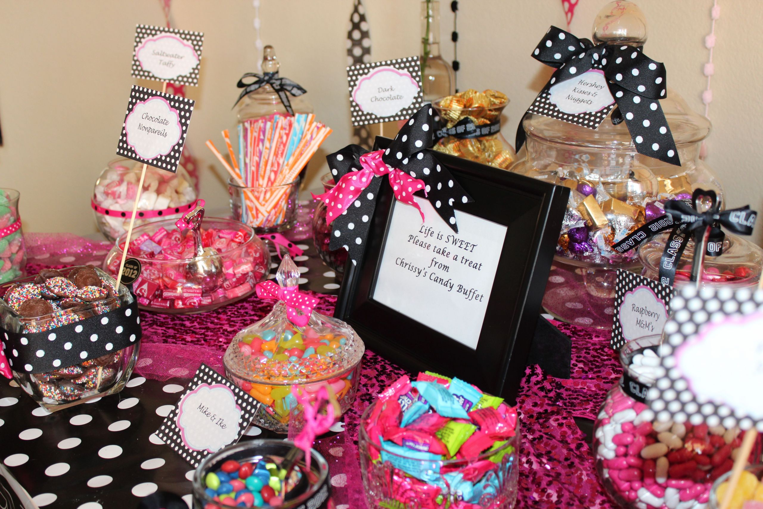 Candy Buffet Ideas For Graduation Party
 More graduation candy buffet
