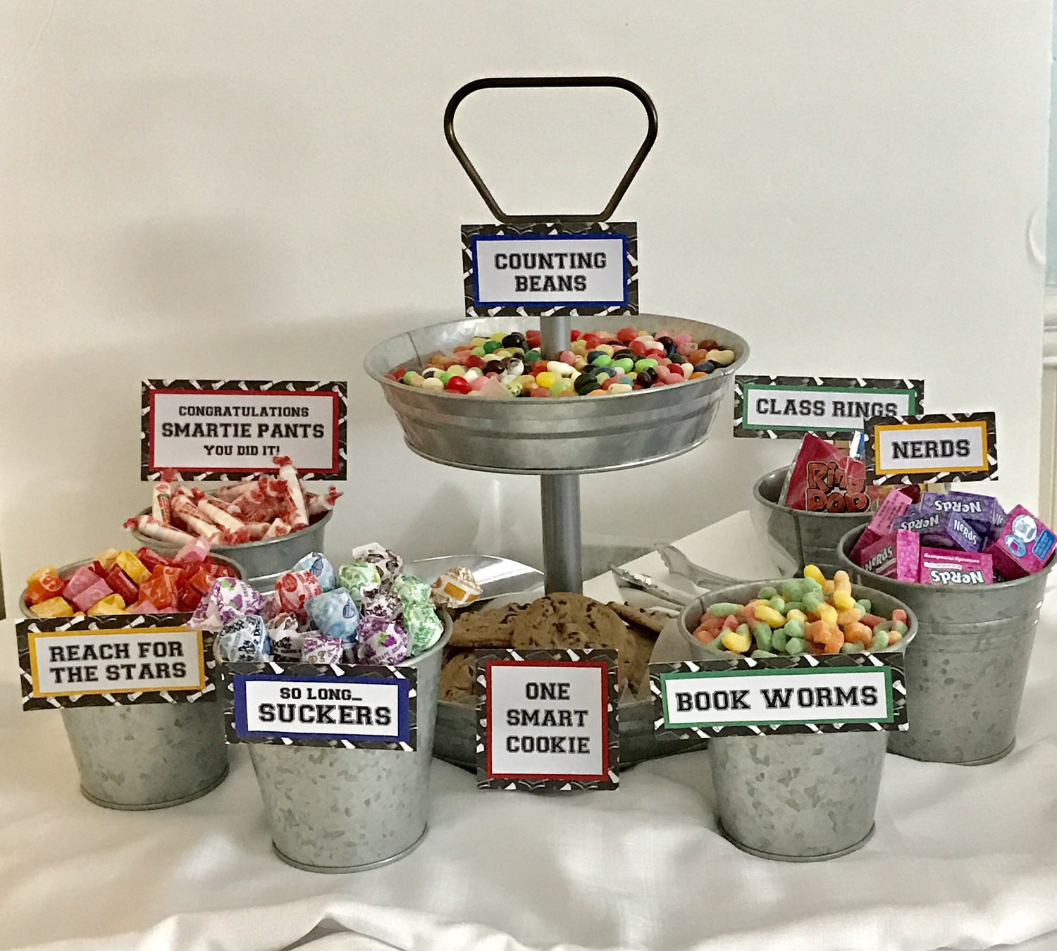 Candy Buffet Ideas For Graduation Party
 Graduation Candy Signs set of 9 Candy Bar Sign Candy Sign