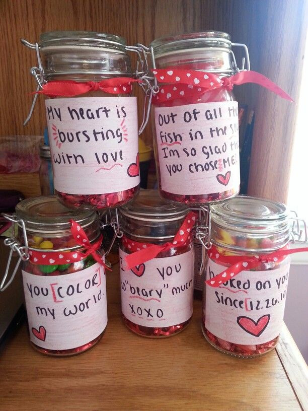 Candy Gift Ideas For Boyfriend
 Candy jars for the boyfriend