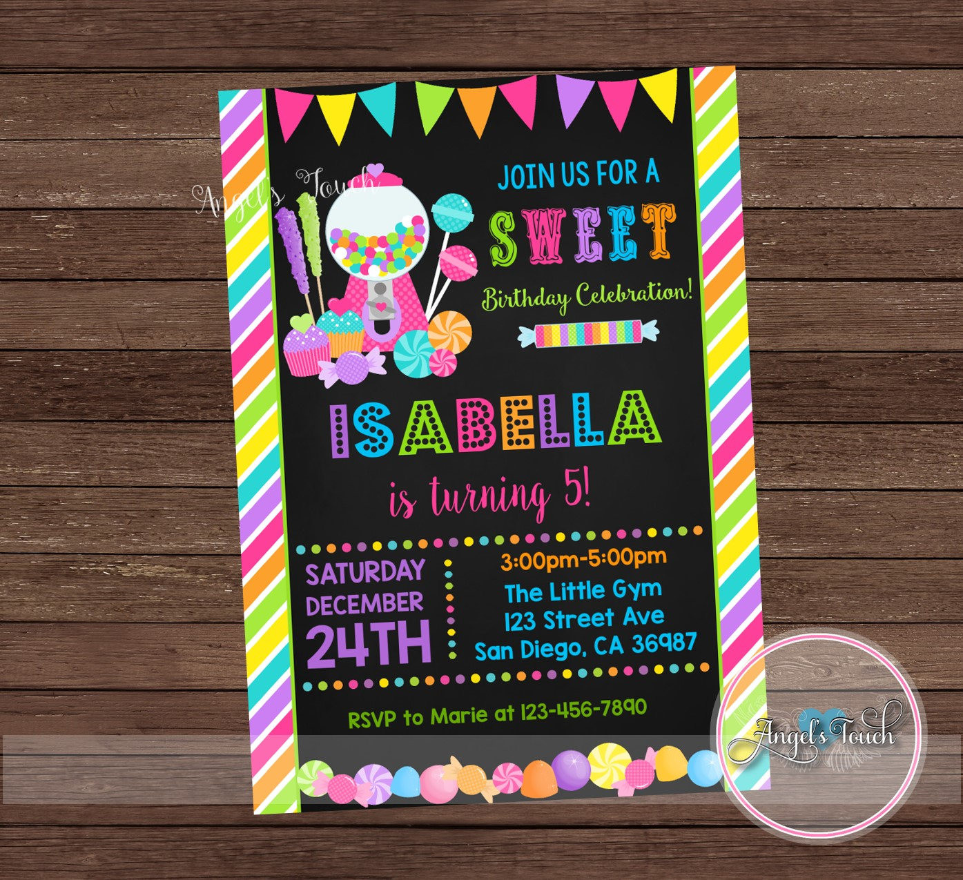 Candyland Birthday Party Invitations
 Candyland Party Invitation Candy Land Birthday Invitation