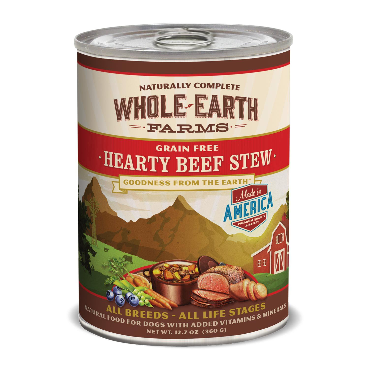 Canned Beef Stew
 Whole Earth Farms Grain Free Hearty Beef Stew Canned Dog