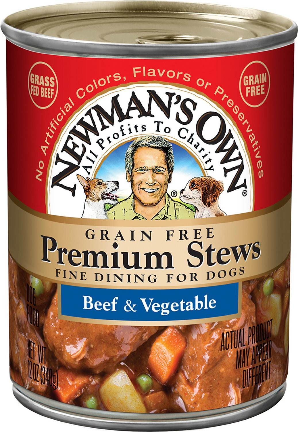 Canned Beef Stew
 Newman s Own Organics Grain Free Premium Beef & Ve able